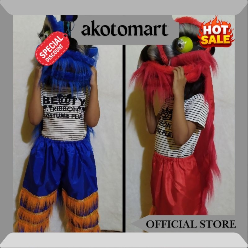 Barongsai anak nyala / Barongsai anak / Mainan barongsai anak / Barongsai mainan anak / Liong SC