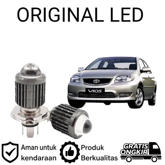 2pcs Lampu Utama LED H4 Laser Putih Mobil Toyota vios gen1 AM