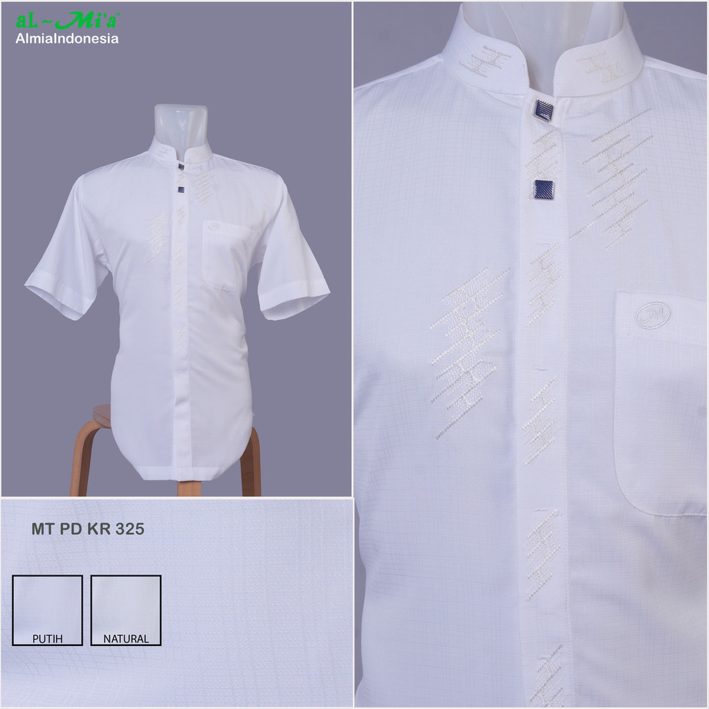 Baju Koko Al-Mia MT Kairo 325 Lengan  Pendek