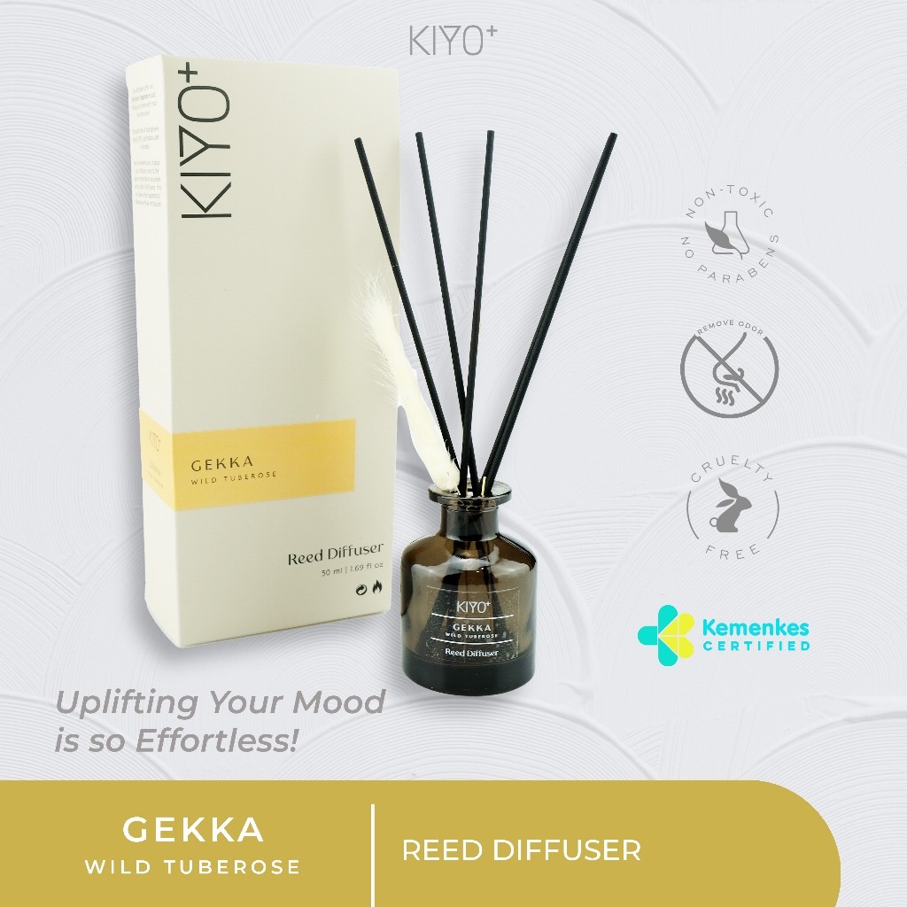 READY KIYO+ Reed Diffuser GEKKA / Wild Tuberose