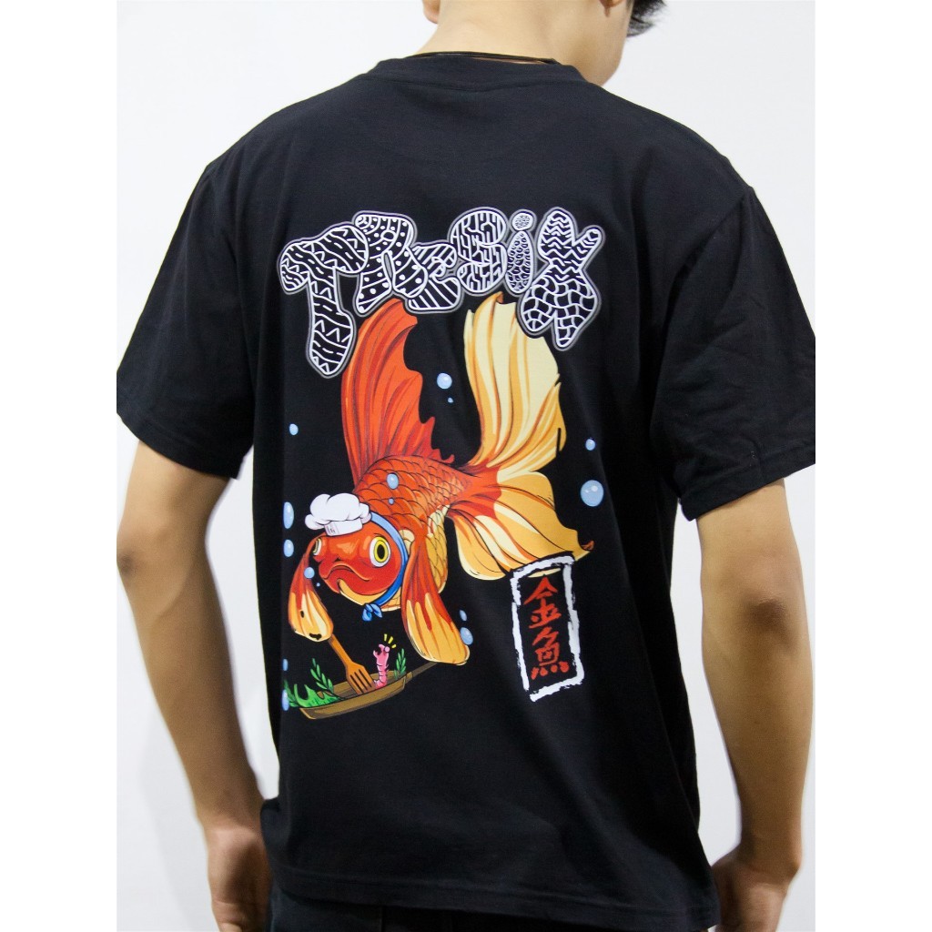 Kaos Ikan Koki Gold Fish Chef T Shirt KAOS UNISEX TERBARU IKAN KOKI