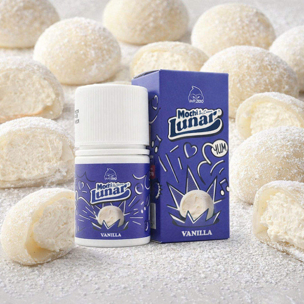 Freebase LUNAR ICE CREAM MOCHI VANILA by Vapezoo 60ml 3n6mg