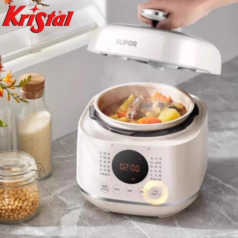 Rice Cooker & Pressure Cooker Mini Multifungsi Elektrik untuk 2–3 Orang – Pintar & Otomatis
