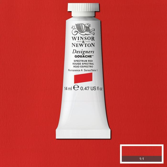 Cat Guas Winsor & Newton Designers Gouache Paint 14ml Series 1 - 02 - SPECTRUM RED
