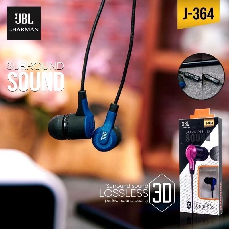 JC HF HEADSET HANSFREE JBL J-364 PREMIUM EXTRA SUPER BASS PACKING IMPORT Headset Termurah ExtraBass 