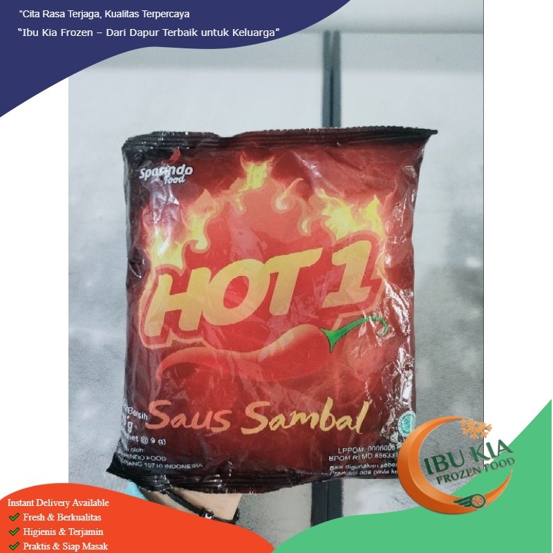 Hot 1 Saus Sambal Sachet Isi 24