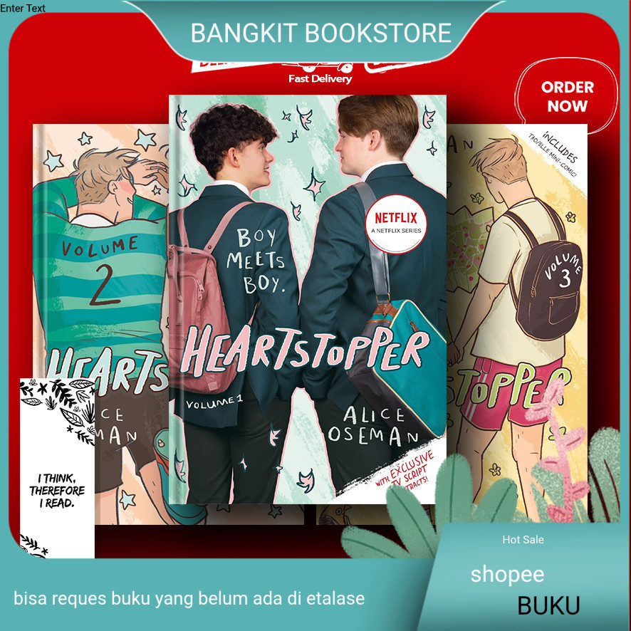bukuHeartstopper Volume 1 - 5 by Alice Oseman (English)