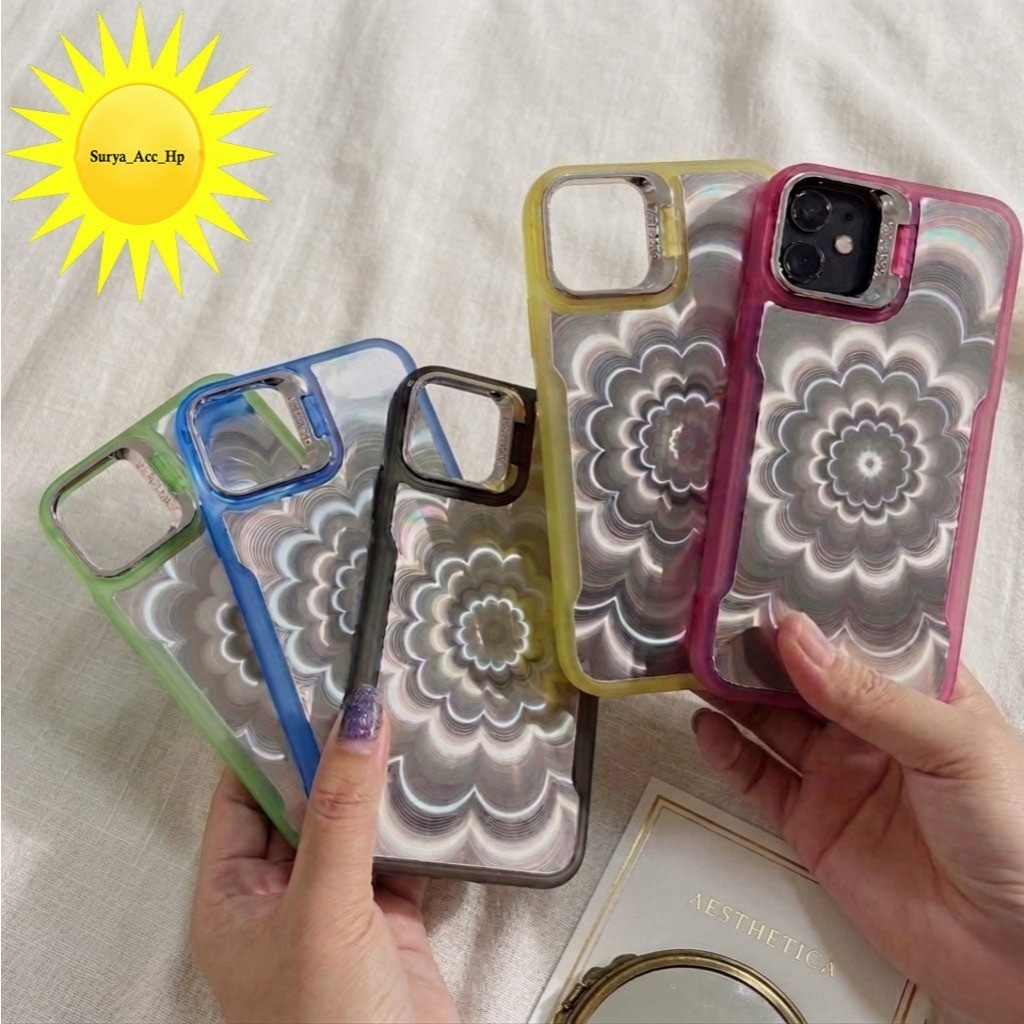 Case Bracket  Flower 3d Chromatic For Itel A70
