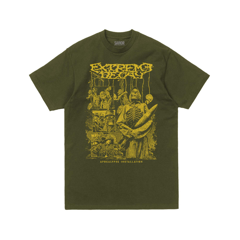 ORIGINAL T SHIRT EXTREME DECAY APPOCALYPSE INSTALLATION RELEASE BY " SAVIOR MERCH "