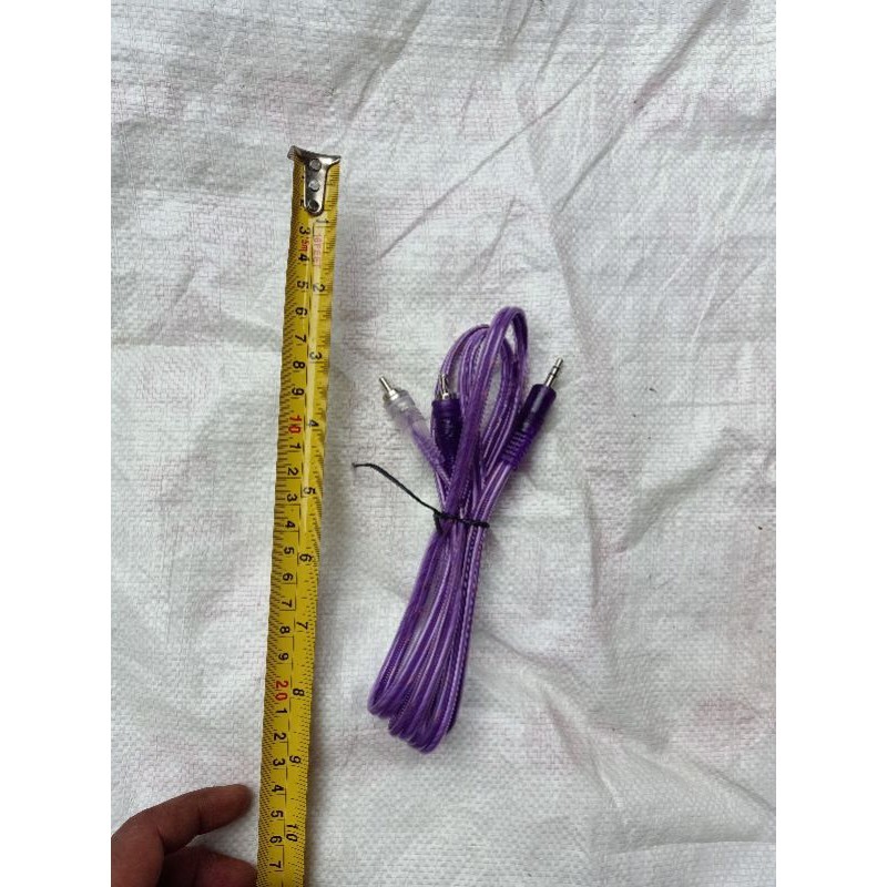 jack rca hp ke speaker aktif panjang 140 mm transparan Bmm input rca  dvd tv colokan power amplifier