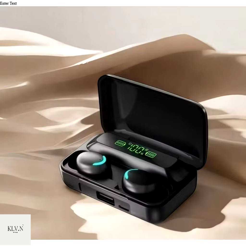 F9 TWS Bluetooth 5.0 Headset Wireless 8D Bass HiFi Earphone LED Display IPX7 Waterproof