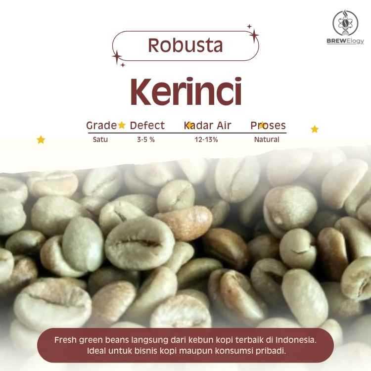 greenbean  biji kopi Robusta Kerinci 1kg