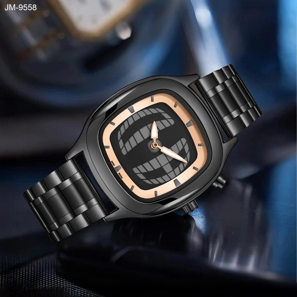 Jhon Marie Jam Tangan Pria dan Wanita 9558 Rantai Digital Fashion Terbaru Original Quartz Stainless 