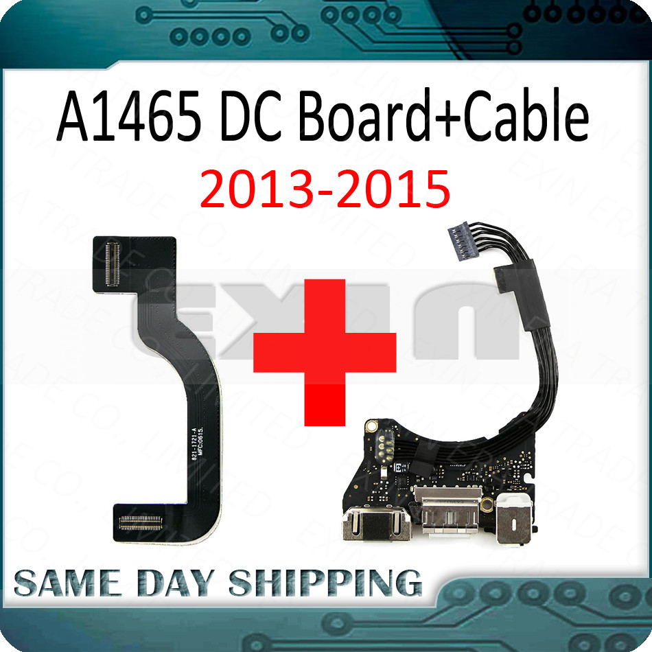 A1465 I/O USB Auo Board Power DC Jack + Cable 821-1721-A for MacBook Air 11" 820-3453-A 923-0430 201
