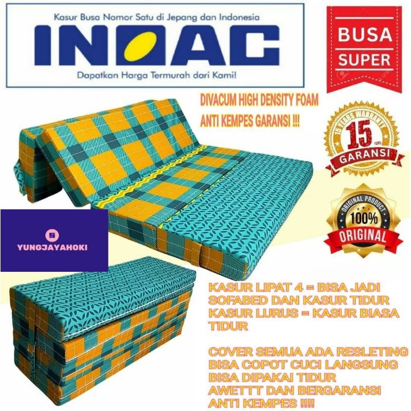 KASUR BUSA LIPAT / MATRAS LIPAT INOAC BERGARANSI / KASUR BUSA SUPER INOAC