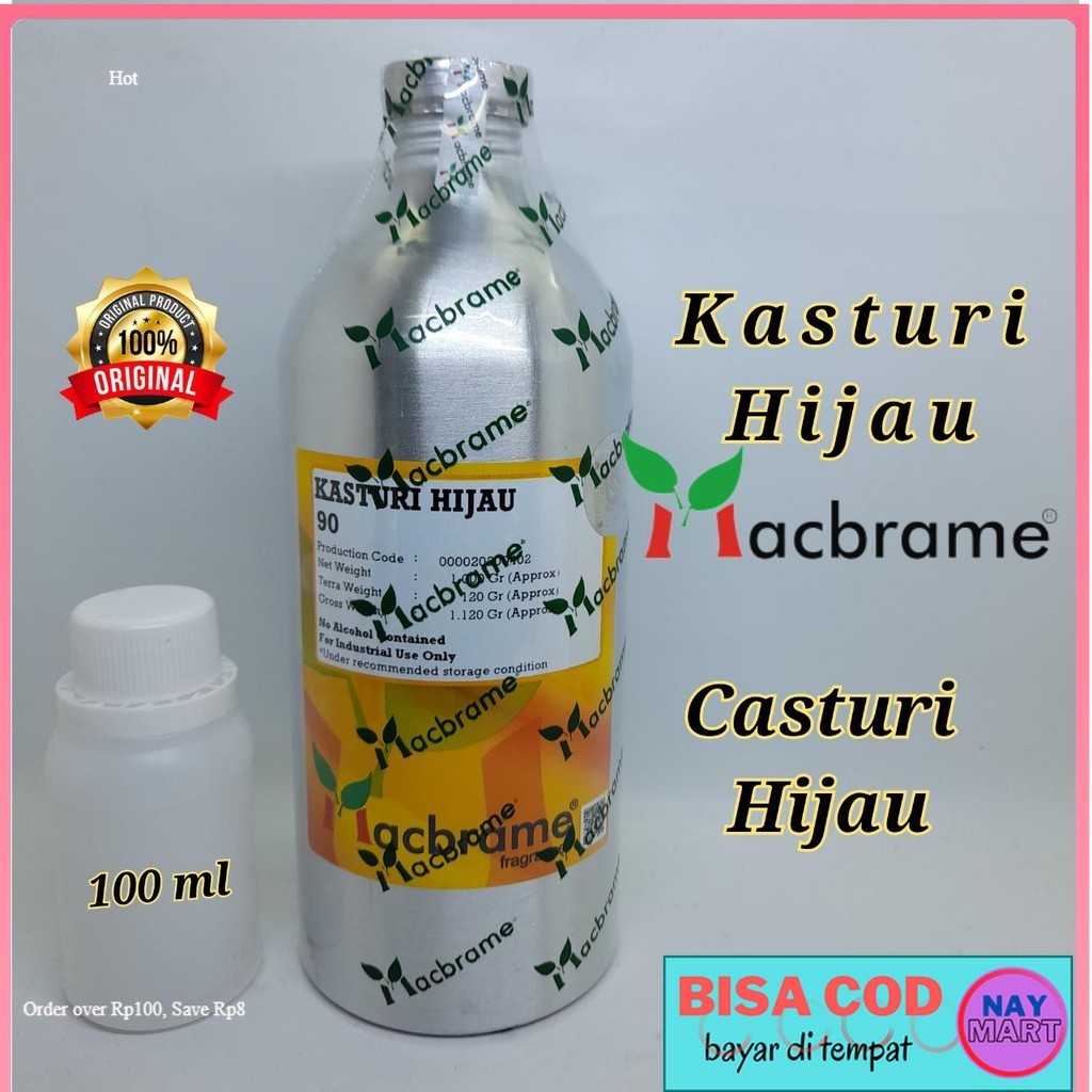 PARFUM KASTURI HIJAU BIBIT PARFUM MURNI 100 ML.BY MACBRAME  ( MUSK AL MADINAH  AL REHAB ) PARFUME MU