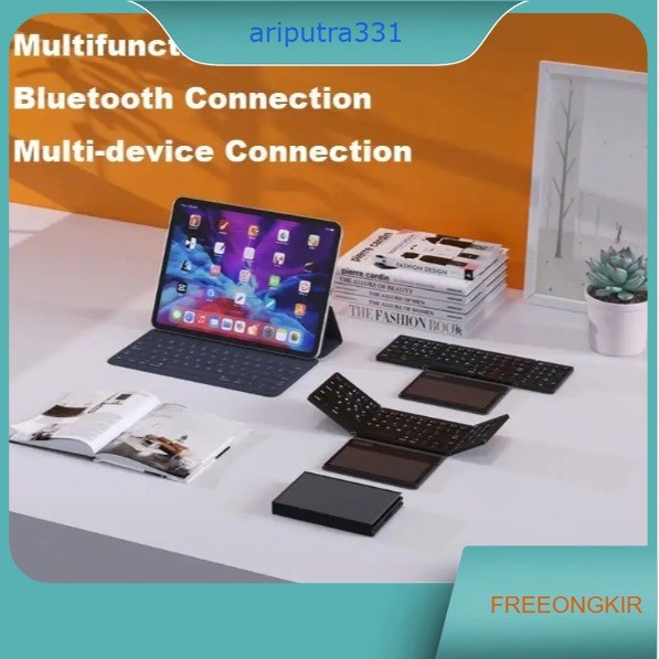 Keyboard Lipat Multi Device Conection / Keyboard Lipat Touchpad Besar /Keyboard Lipat Multi Device C