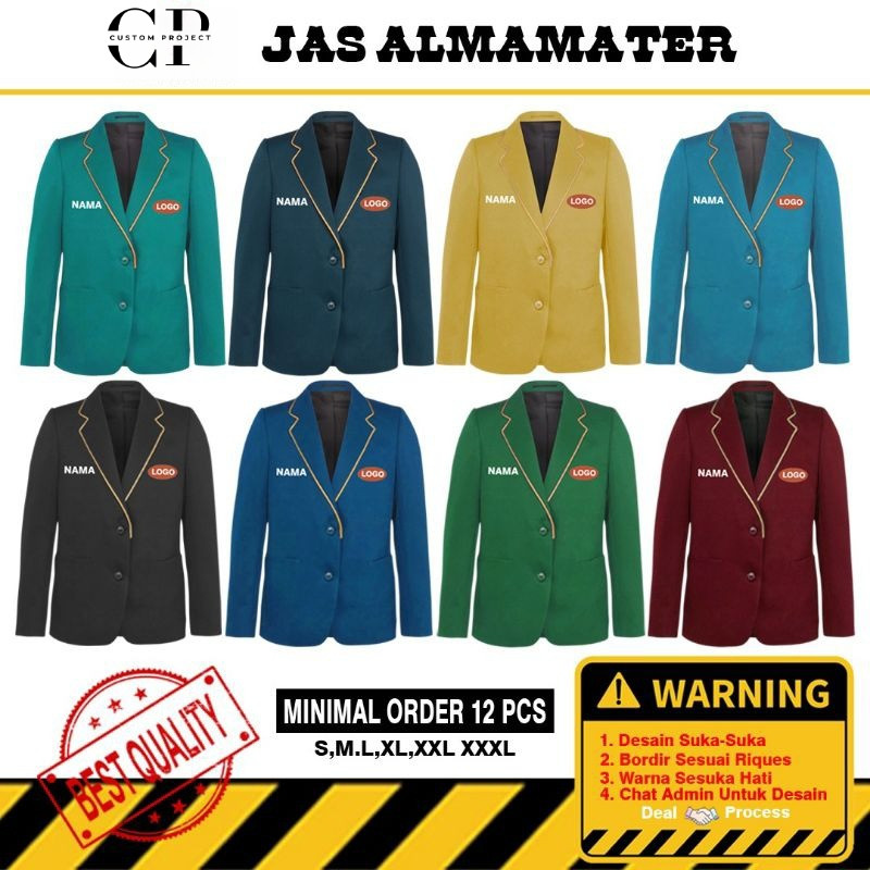 JAS ALMAMATER CUSTOM BORDIR / JAS ALMAMATER OSIS / ALMAMATER YAYASAN / ALMAMATER BORDIR / ALMAMATER 