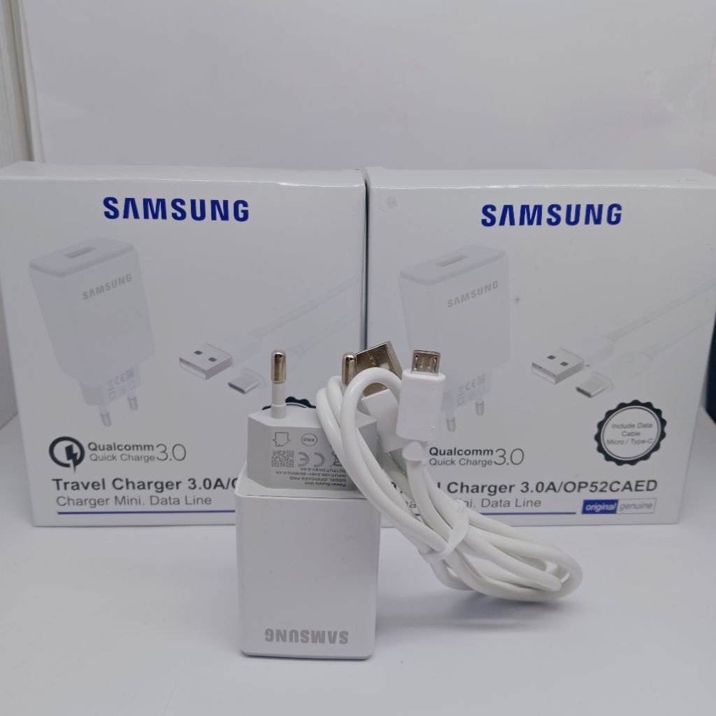 Charger Casan Hp Handphone SAMSUNG A02 / M02 Core Micro Usb Ori