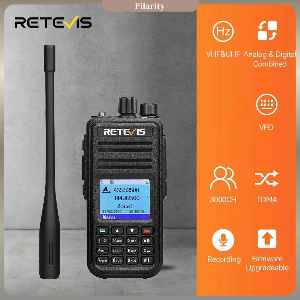 RETEVIS Walkie Talkie Two Way Radio Dual Band Digital Analog 2000mAh - RT3S