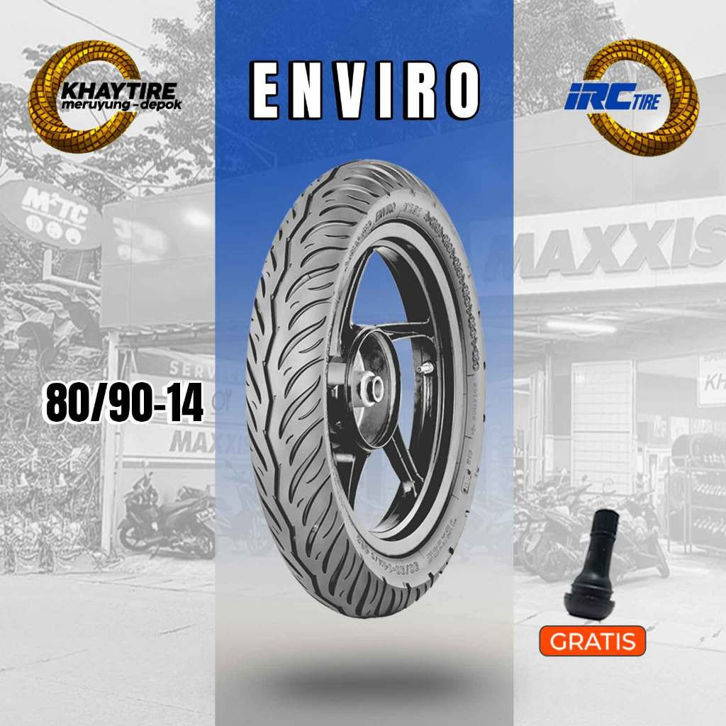 Ban Motor Matic IRC ENVIRO 80/90 Ring 14 Tubeless