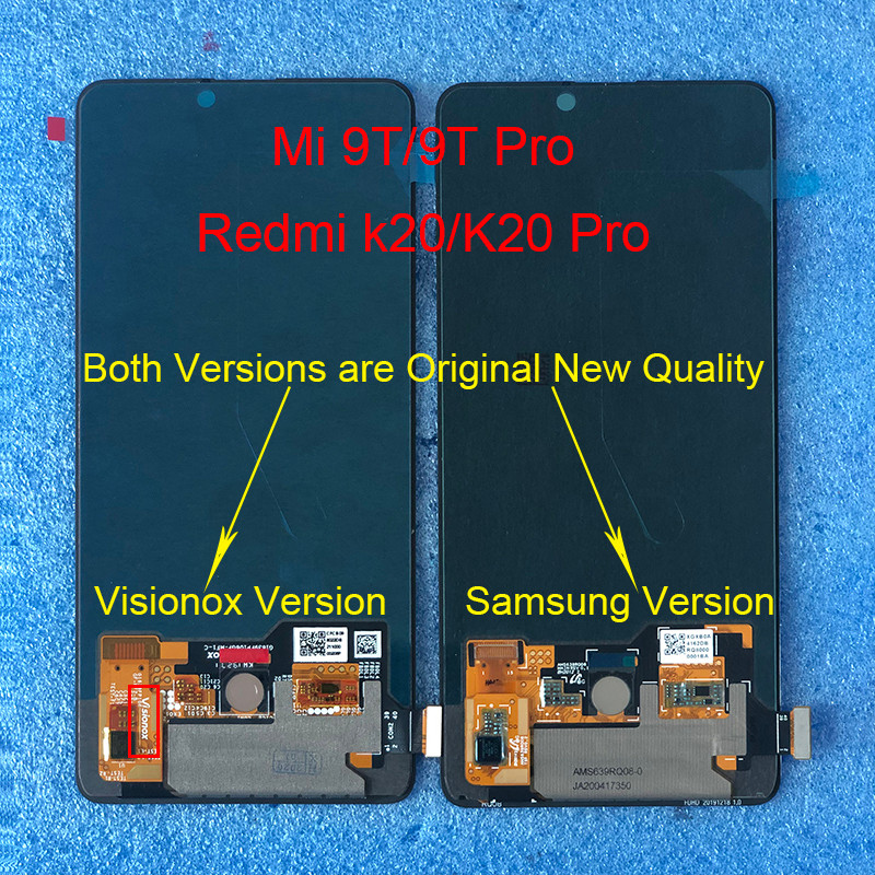 Original Axisinternational 6.39" AMOLED For Xiaomi Mi 9T Mi9T Pro LCD Screen Display+Touch Panel Dig