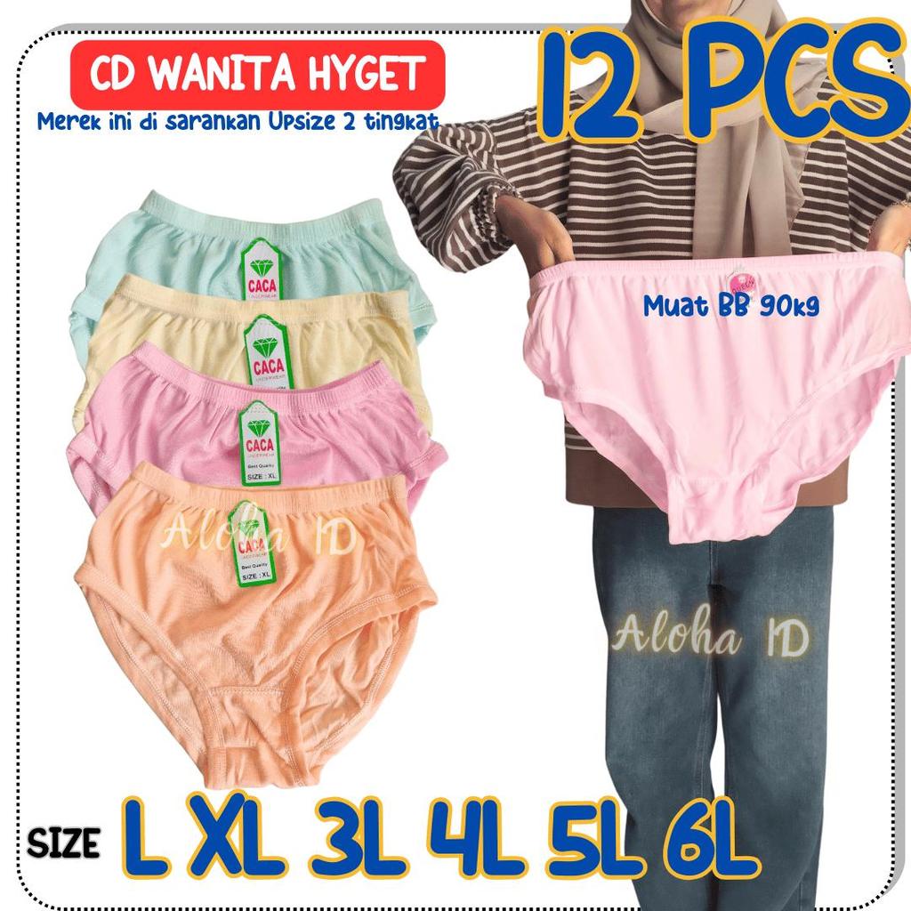 12 PCS CELANA DALAM WANITA HYGET CD WANITA JADUL CD ANAK REMAJA WANITA DEWASA RANDOM WARNA WARNI