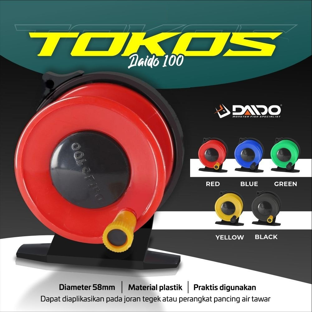 Reel Tokos Daido 100 & Tokos 405 | Mini Reel Pancing Joran Tegek