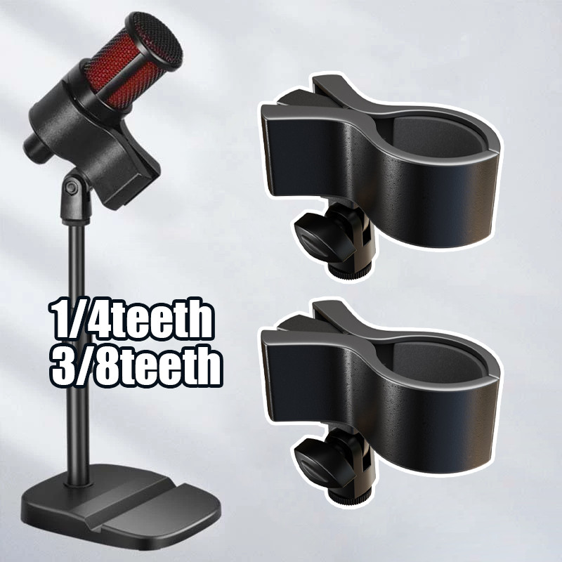 Mic Holder Jepit Universal mikrofon genggam wireless microphone condenser Mic Dudukan Mic Besar Anti
