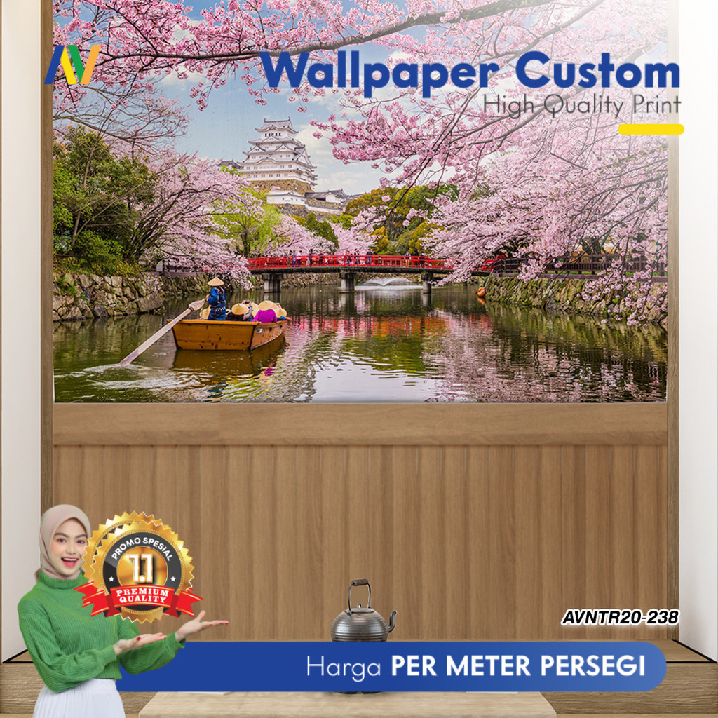 Wallpaper Dinding Custom | Wallpaper Dinding Ruang Tamu | Wallpaper Dinding Motif Alam 1 | Wallpaper