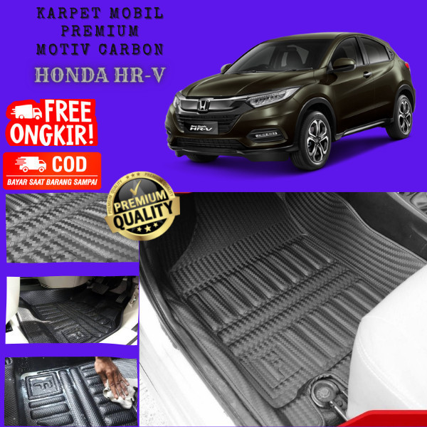 Karpet Lantai Mobil 5D Carbon HONDA HRV 2016-2020