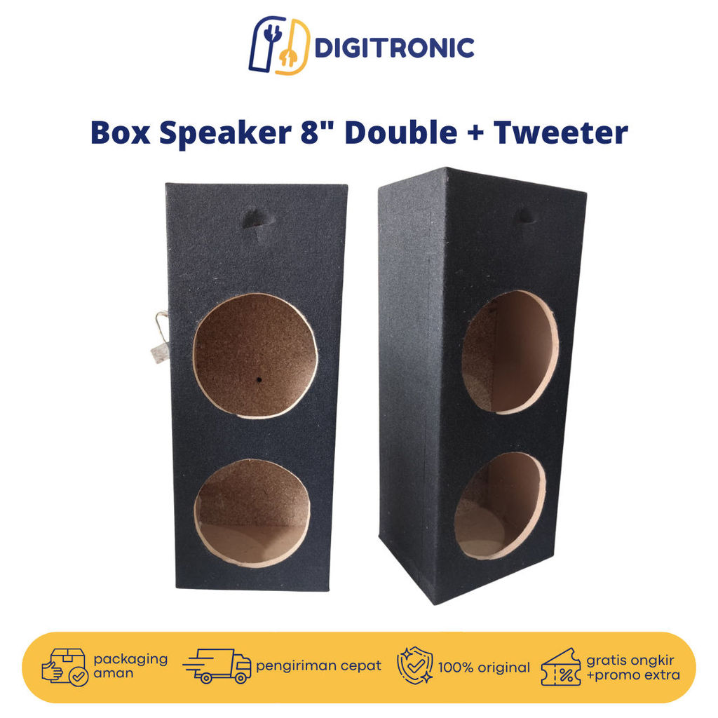 Box Speaker 8" Double + Tweeter