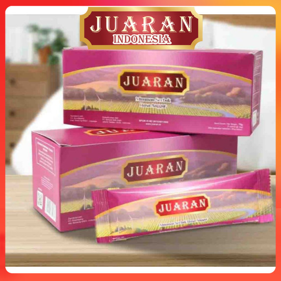 #JUARAN_INDONESIA JUARAN - Minuman Serbuk Rasa Anggur Herbal Alami BPOM MD 867028013695 - Original O