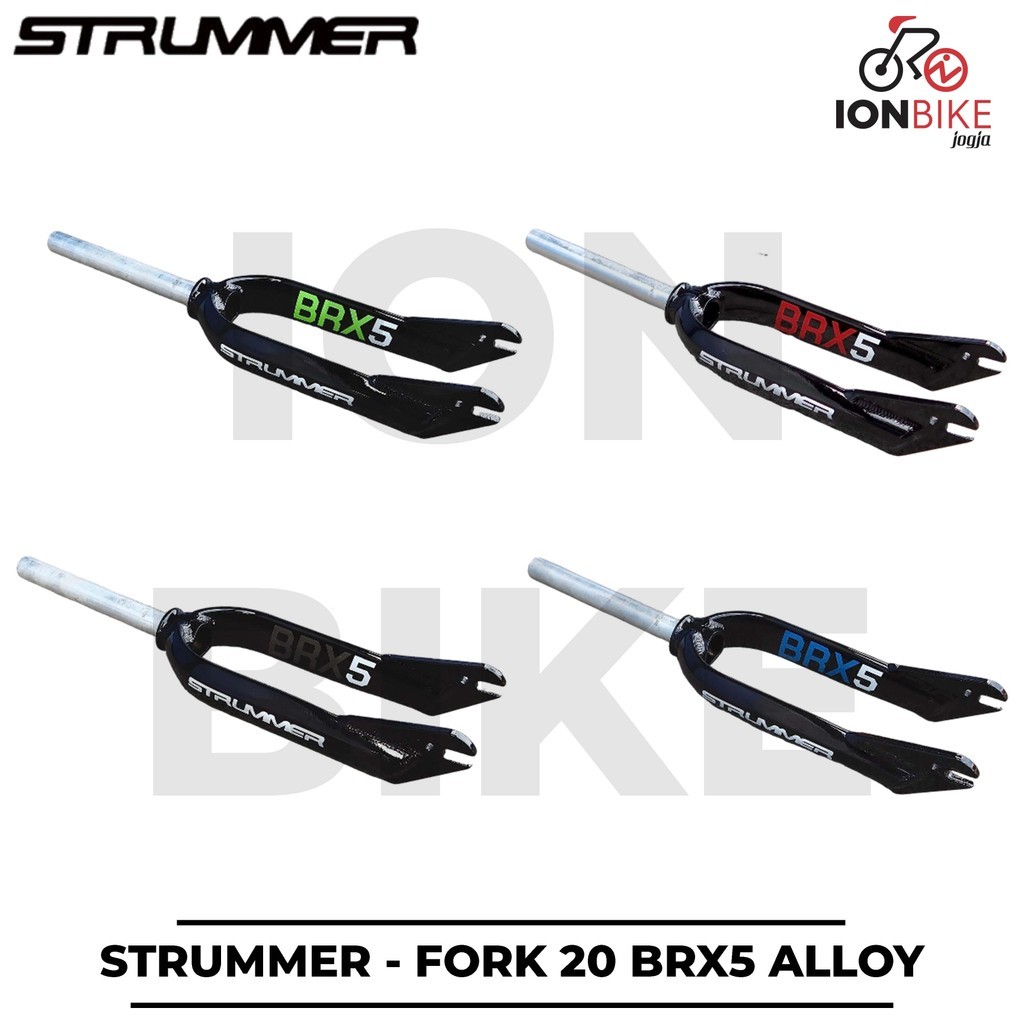 Fork Sepeda BMX 20 Strummer BRX5 ALLOY Ubrake Oversize Garpu OS Over Size 28.6 Kuat Dudukan Rem U-Br