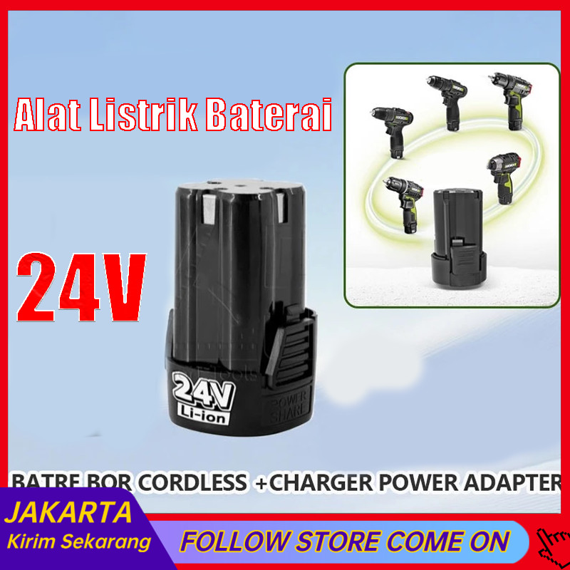 Baterai Lithium 24V Alat Listrik Baterai Aksesori Bor Tangan Baterai Untuk Xenon Ryu JLD 1300MAh Dik