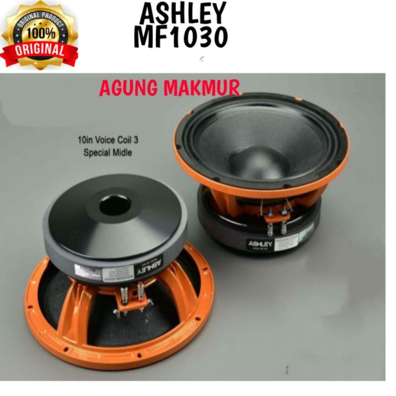 Speaker Componet Ashley 10 Inch MF1030 Special Mid Ashley MF 1030 Original