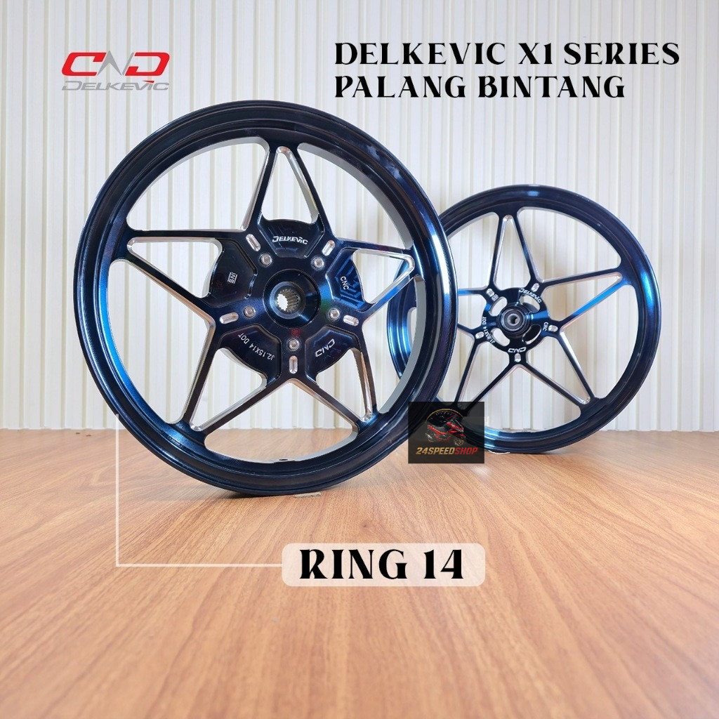 VELG DND DELKEVIC BINTANG X-1 VARIO 125 150 160  PNP RING 14 VELG MIO VELG BEAT VELG VARIO SILVER VA