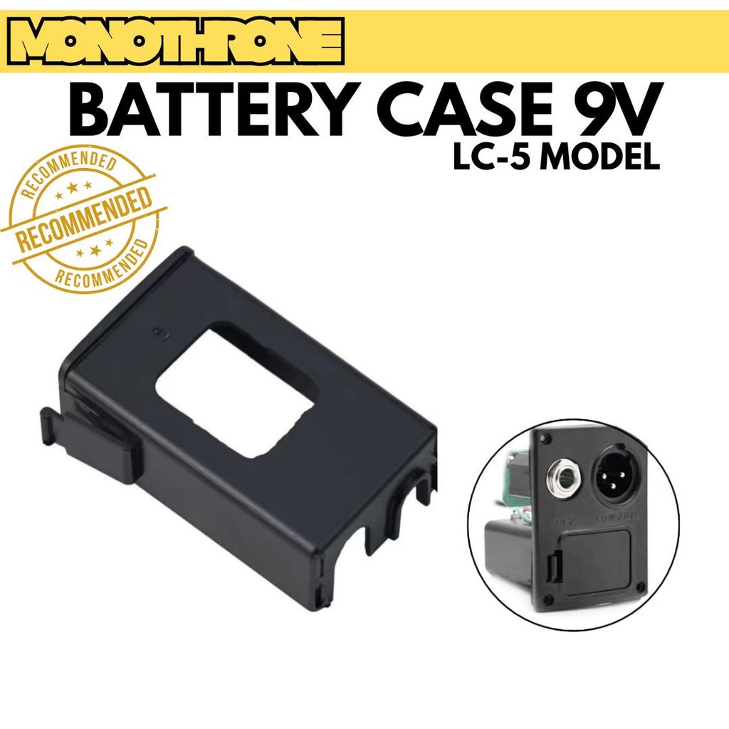 Case Battery Box Baterai Holder 9V Pickup LC5 LC-5 Gitar Akustik Preamp Equalizer EQ LC 5 LC5