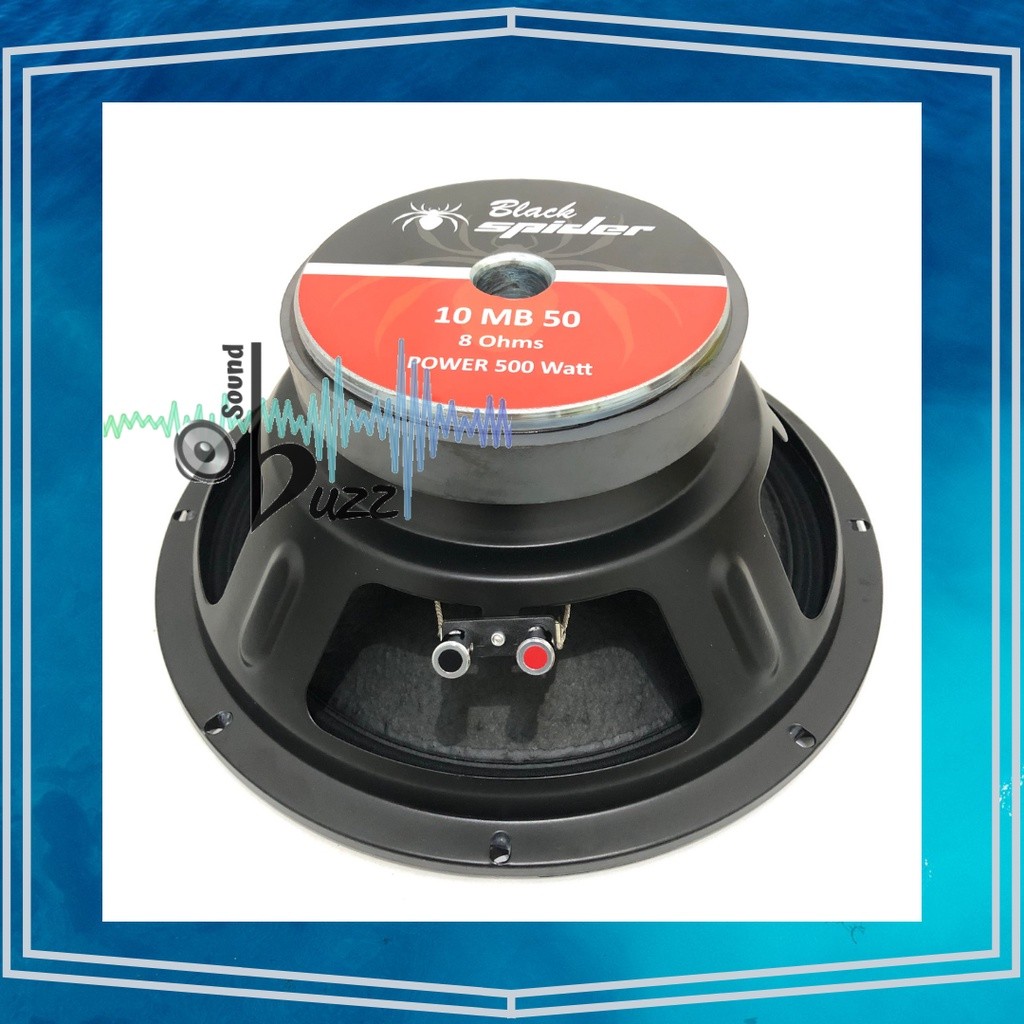Speaker 10 inch Black Spider 10 MB 50 Full Range Mid Low BS 10MB50 Blackspider 10 MB 50
