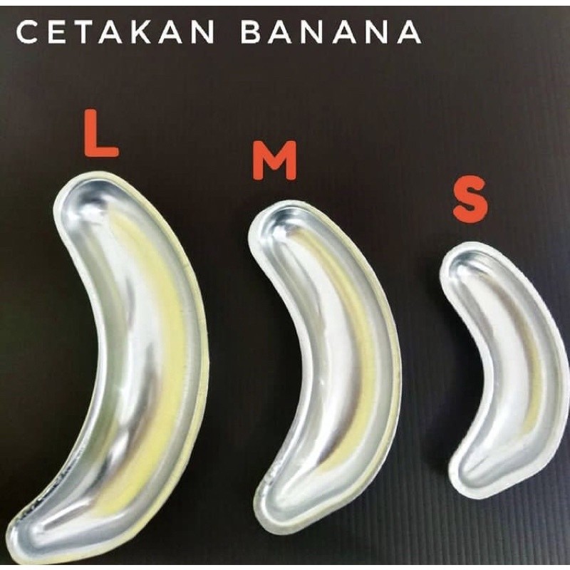 Cetakan Pisang Pastry Banana 10pcs Krispy Milk Bakar Citakan Pisang Crispy Almunium Tokyo
