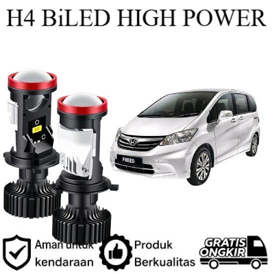 ORIGINAL 2pcs Lampu Utama LED H4 Projector High Power Mobil Honda Freed 2009 2017 Lie Cheng