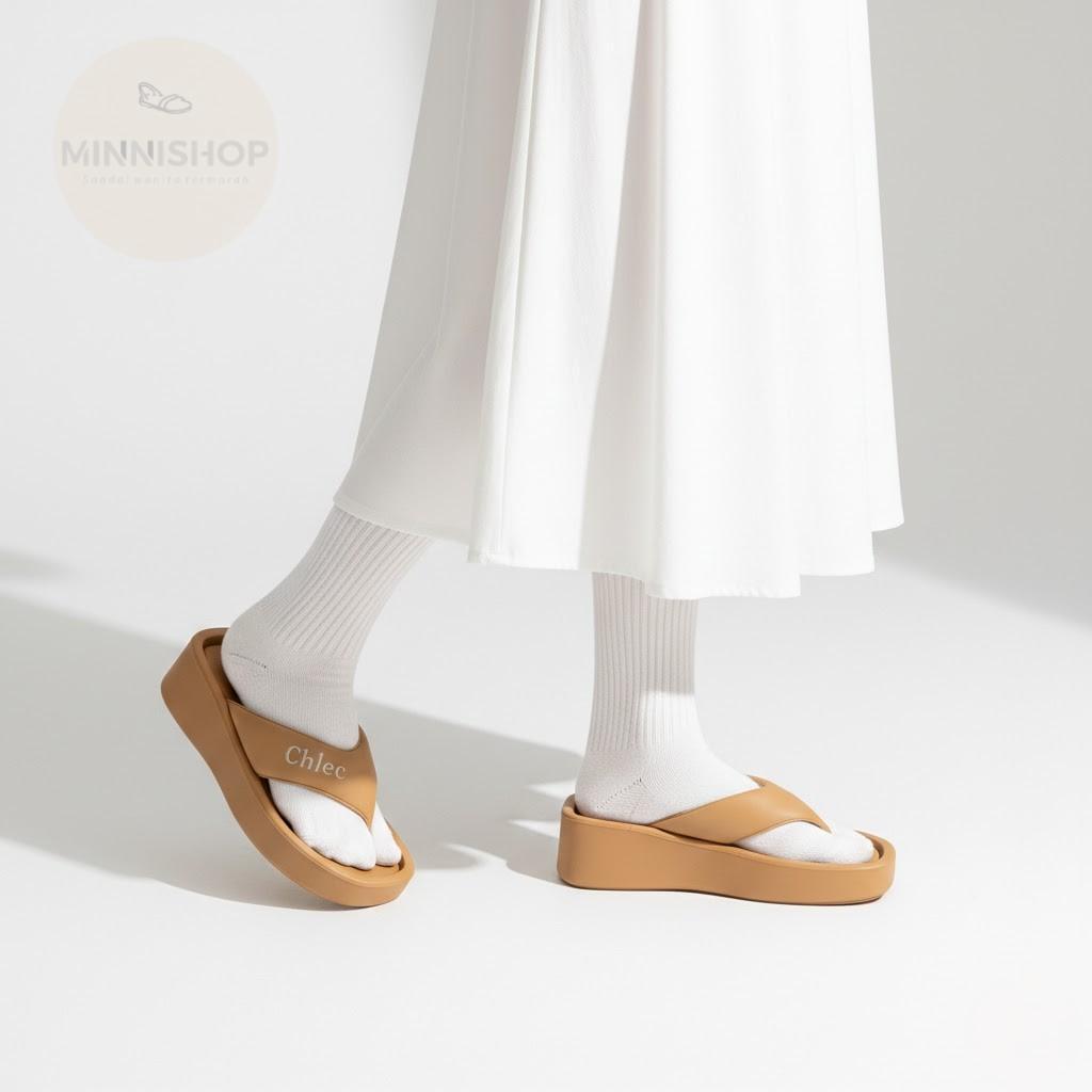 Sandal wanita Premium jepit sandal jepit wedges wanita Jelly CHECIA