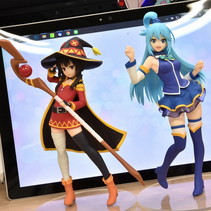 18cm POP UP PARADE KonoSuba Kurenai Densetsu Aqua Anime Figure Darkness/Megumin/Dustiness Ford Lalat