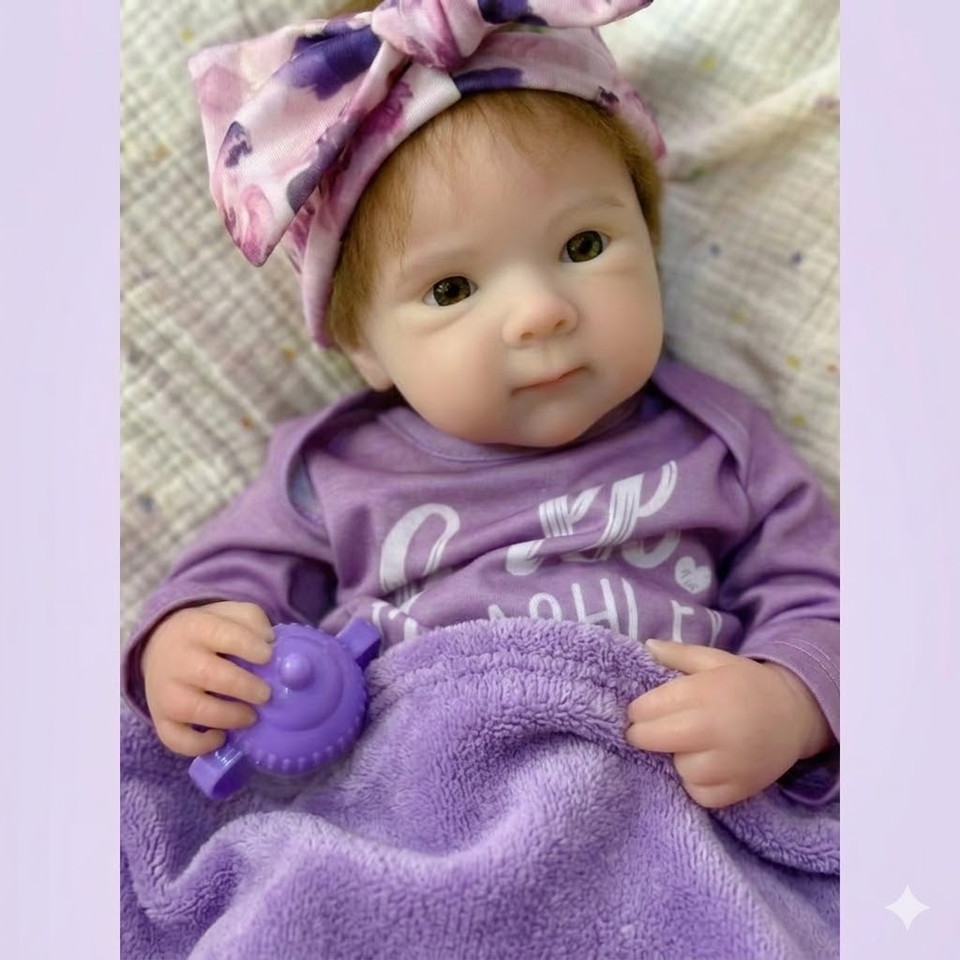 Rooted Mohair 45cm Painted Bettie Solid Silicone Reborn Girl Doll With Open Mouth Washable Bebe Doll