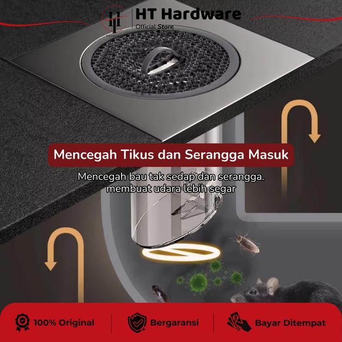 Tutup Saringan Got 304 Stainless Steel Cover Floor Drain Air Anti Bau Anti Kecoa Floor Drain Saringa
