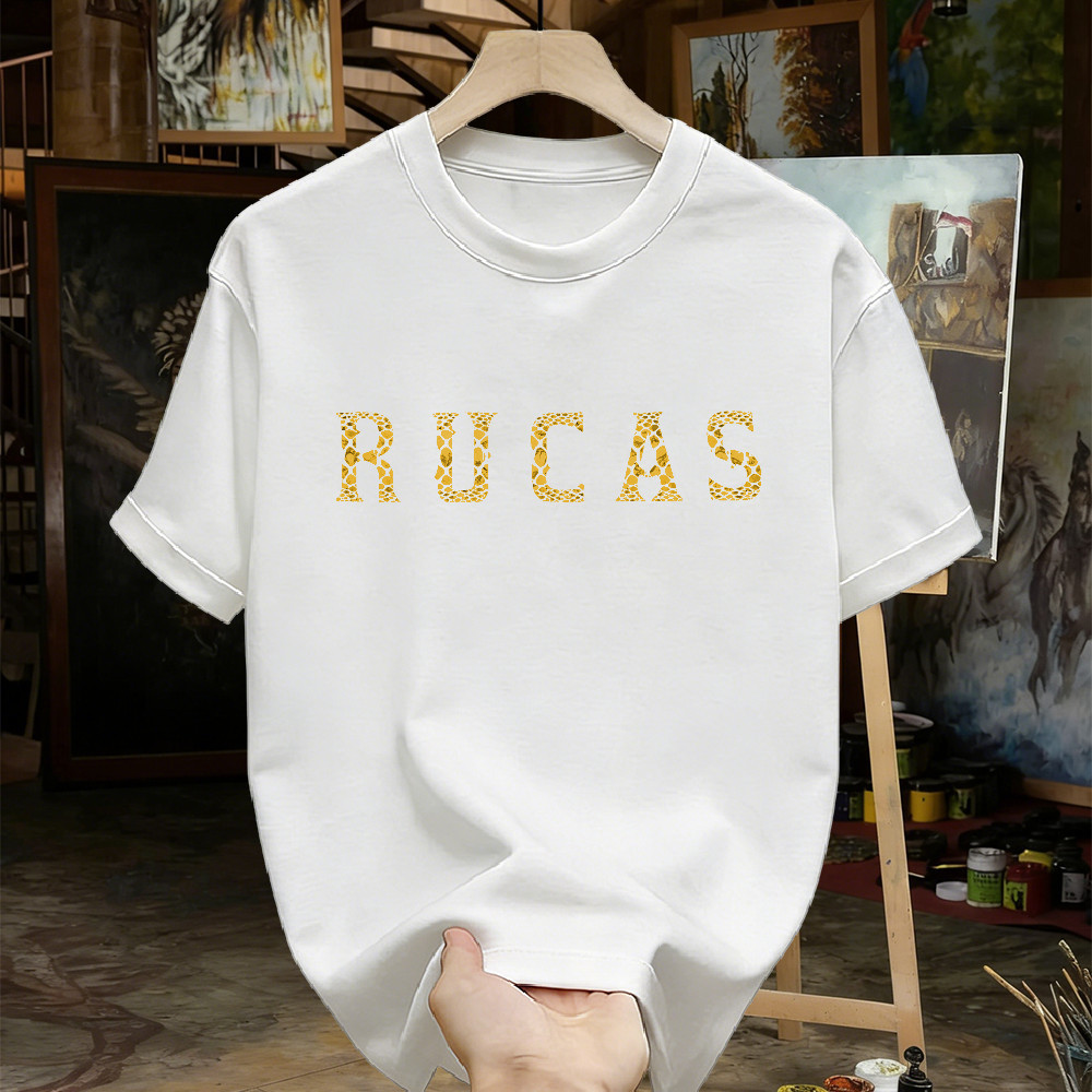 100% Original RUCAS Kaos Oversize Pria Cotton Tebal Nyaman Dipakai