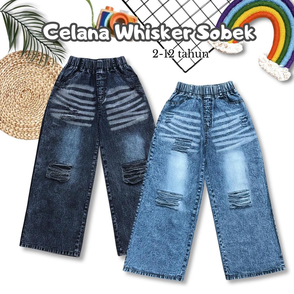CELANA SKENA JEANS/ SKENA SOBEK ANAK PEREMPUAN/ SKENA JEANS TERBARU/ CELANA OVERSIZE ANAK PEREMPUAN/
