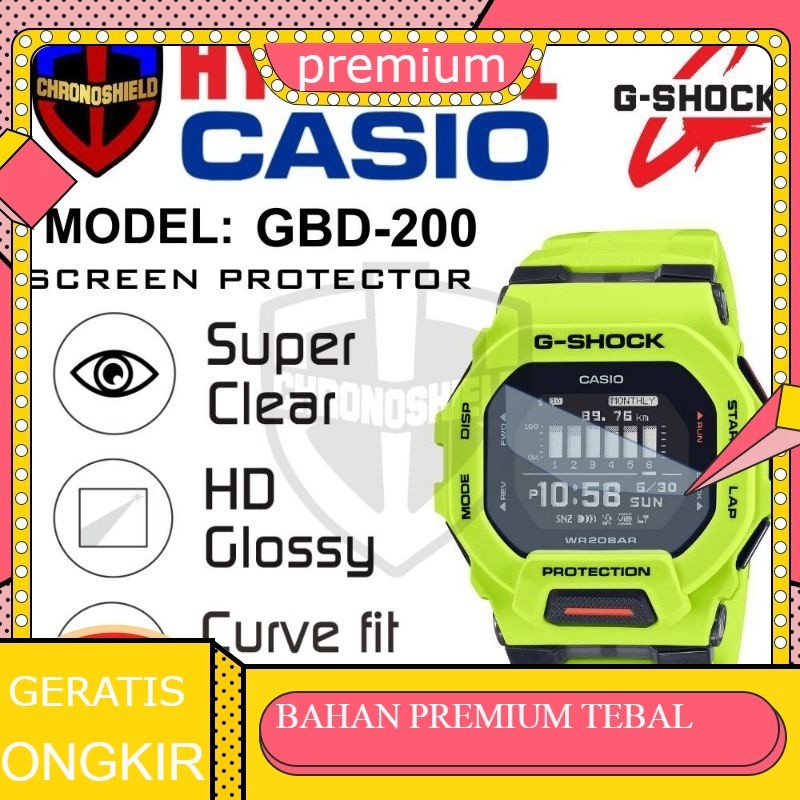 Antigores Jam Tangan Casio G-Shock GBD 200 GBD200 Hydrogel
