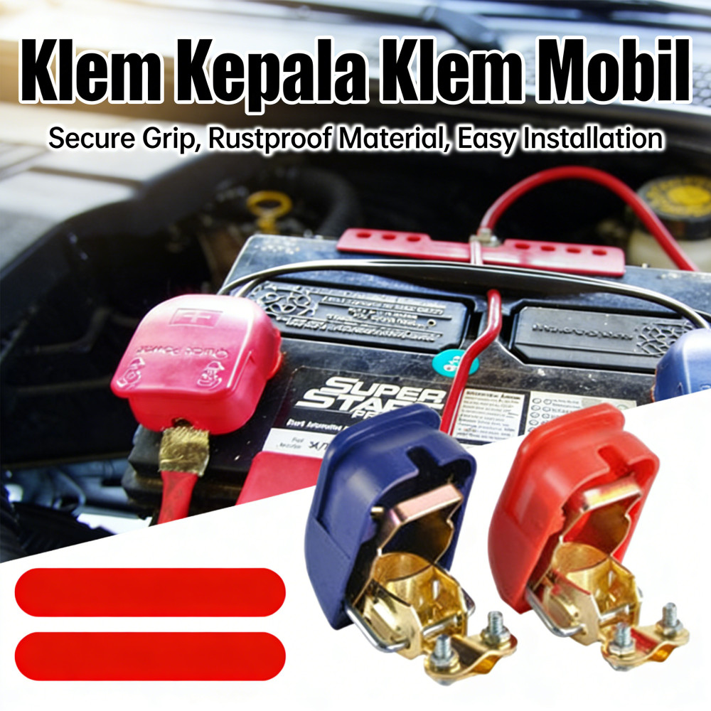 Terminal Mobil Klem Kepala Klem Kepala Aki Klem Klem Kepala Klem Klip pengaman tiang Aki Klip Klip A