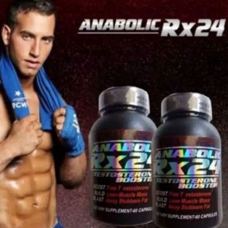 (TERBAIK) ( Terlaris) Anabolic rx 24 original asli rx24 obat herbal suplemen penambah hormon testost